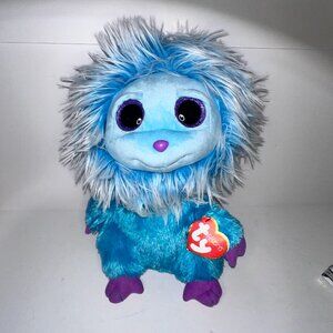 Ty Blue Frizzys Colkection MOPS 16” fuzzy glitter eyes 2016